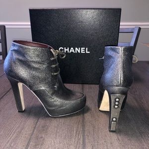 Chanel Logo Heels